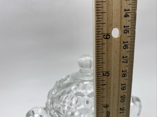 Indiana Glass Whitehall American Clear Sugar Bowl With Lid - Picture 12 of 13