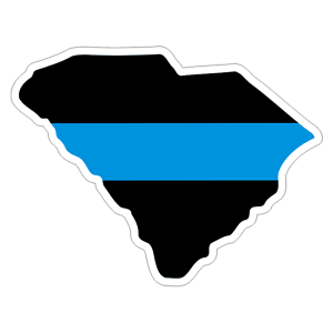 South-Carolina-SC-State-Thin-Blue-Line-Police-Sticker-Decal-217-Made-in-U-S-A