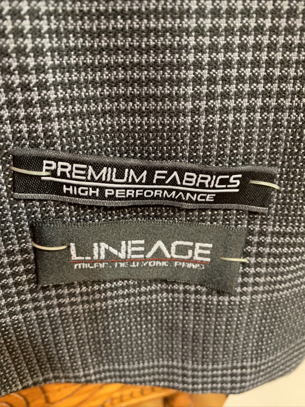 Lineage Signature Collection 2 Button Mens 52 X Blue Gray Plaid Suit Jacket NWT 