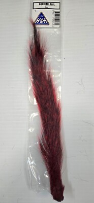 SQUIRREL TAIL   ''   Red  ''   FLY TYING Streamer, wet , wings