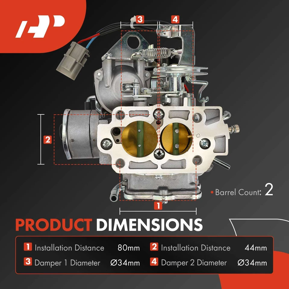 Carburetor 2 Barrel for Nissan 720 pickup  1983-1986 2.4L Z24 engine Pathfinder - Image 2 of 4