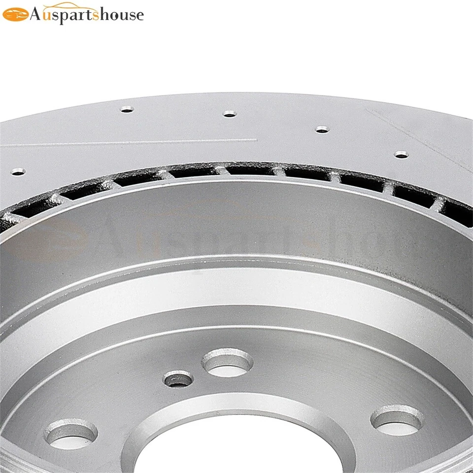 2 задних дисковых тормозных диска для 2004-14 Mercedes-Benz S350 CL550 S550 CL600 S600 - Изображение 4 из 4