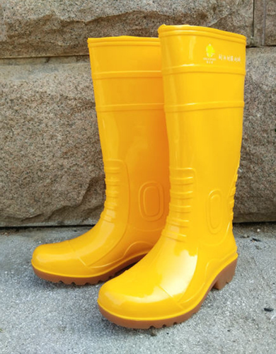 Men's Knee Boots Rain Waterproof Shoes Yellow Skid Casual Outdoor Labor Working - Picture 1 of 11