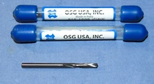 New OSG Jobber Length Drill #31 Dia, 135 ° 1-7/8 OAL Carbide 2 Pcs Lot