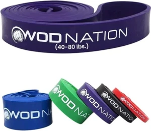WOD Bandes de résistance à la traction de la nation (10-175lbs Bande) Exerce d'aide à la traction