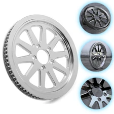 70 Tooth 1-1/8 Wide Spoke Rear Pulley for Harley Softail Heritage Deluxe Chrome