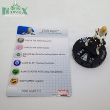 Heroclix Guardians of the Galaxy set Star-Lord 209 Gravity Feed figure w/card