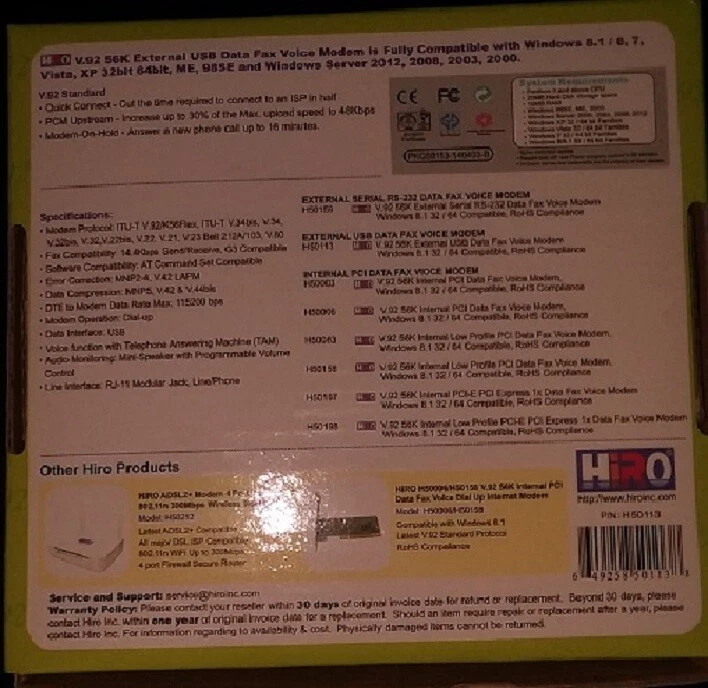 Hiro Data Fax Modem - Image 3 of 3