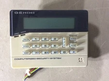 NAPCO GEMINI SECURITY ALARM SYSTEM ALPHA WALLMOUNT KEYPAD GEM-RP1CAE & WIRING