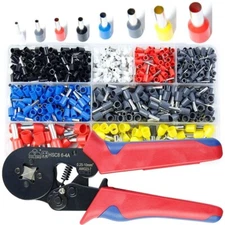 670PCS Cable Cord Wire Crimper & Pin End Bootlace Ferrule Terminal Set