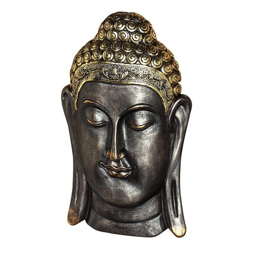 14th Century Replica Asian Buddha Bodh Gaya Meditative Oriental Wall Sculpture - Picture 2 of 3
