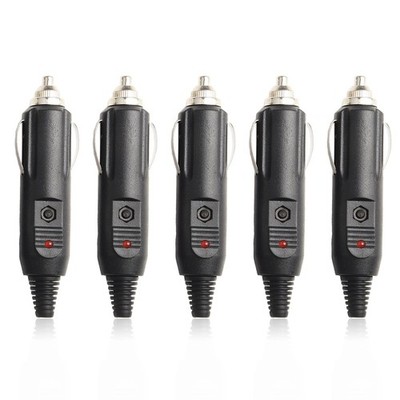 Zigarettenanzünder Stecker Kerzen mit Sicherungen 10A schwarz Zubehör Ersatz