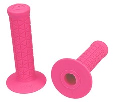 AME old school BMX bicycle grips - TRI - FLUORESCENT PINK
