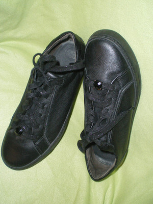 Paul Green, Sneaker Gr. 40 - schwarz mit Glitzerstein