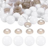 40 StüCk 16Mm WeißE Sicherheitsaugen FüR Bulk Mit Unterlegscheiben