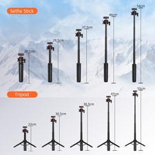 For DJI OSMO Action 6 / Nano Camera Quick Release Tripod Selfie Stick 54cm Rod