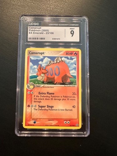 Camerupt graded CGC 9 for sale on eBay
