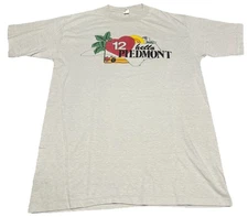 VTG 70s 80s WXII 12 News Station TV Piedmont Double Sided Paper Thin T-Shirt M