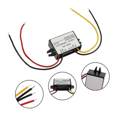 Wasserdichter DC-DC-Wandler 24V 36V 48V Step Down auf 12V Netzteilmodul 2A