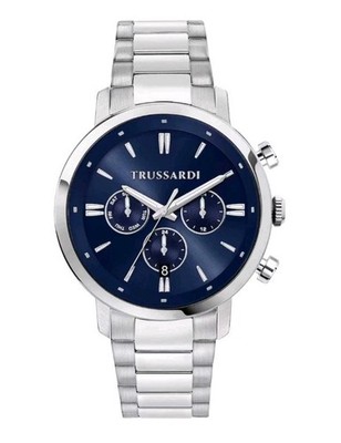 Orologio Trussardi T-Couple R2453147013 Watch Uomo Acciaio Multifunzione Blu 43m