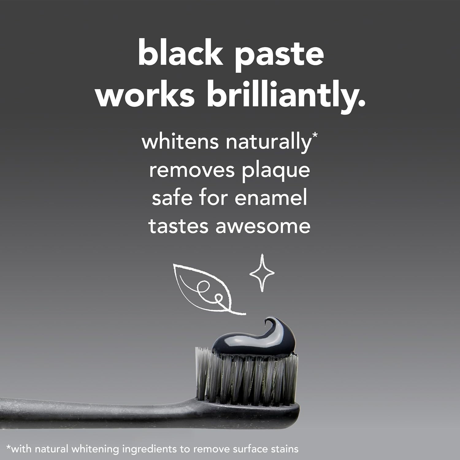 Epic Whitening Charcoal Paste - Black Toothpaste with Natural Ingredients, 4 Oz