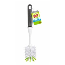 Scotch-Brite Glass and Water Bottle Brush, Long-Lasting, Safe 1 Pack, White