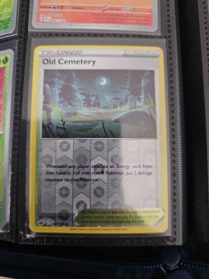 Old Cemetery Uncommon Reverse Holo Stadium Chilling Reign Pokemon Card 147/198