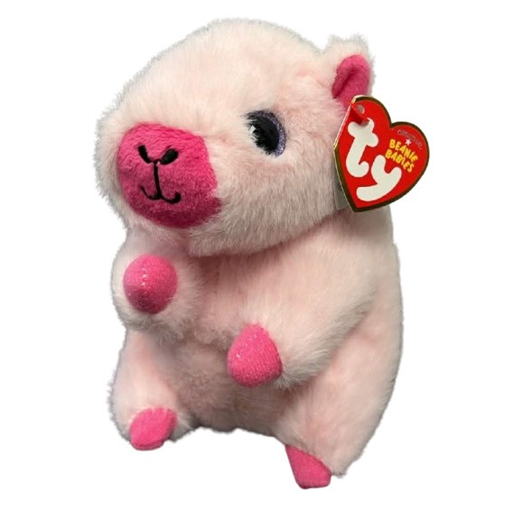 TY Beanie Baby - PETAL the Pink Capybara (Regular Size - 6 inch