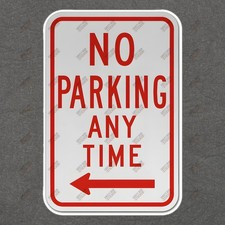 No Parking Any Time Sign Essential Safety Sticker for Workplace 130980