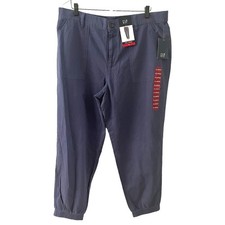 GAP Denim Girlfriend Utility Blue Indigo XL Women Twill Jogger NWT