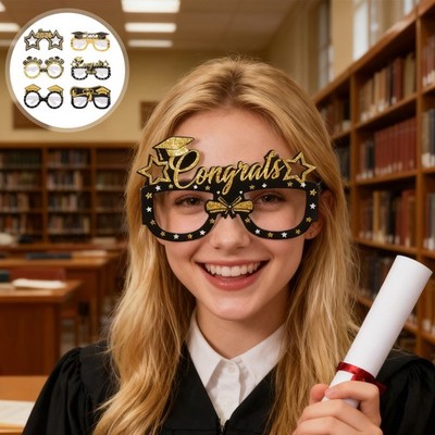 6 Pcs Graduation Party Props Kindergarten Graduations Glasses for Photos