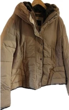 Absolutely Gorgeous Zara Womens Brown Fur Lined Winter Coat Heavy XXL, Classy