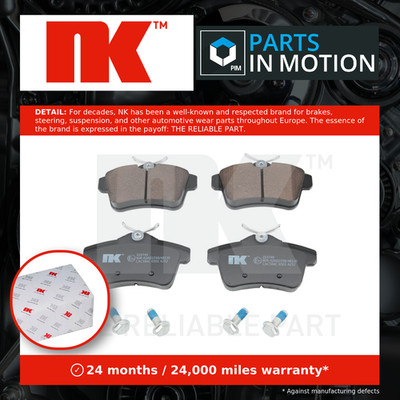 Brake Pads Set Rear 223749 NK 1608520680 1608681680 1611838080 1616872780 New