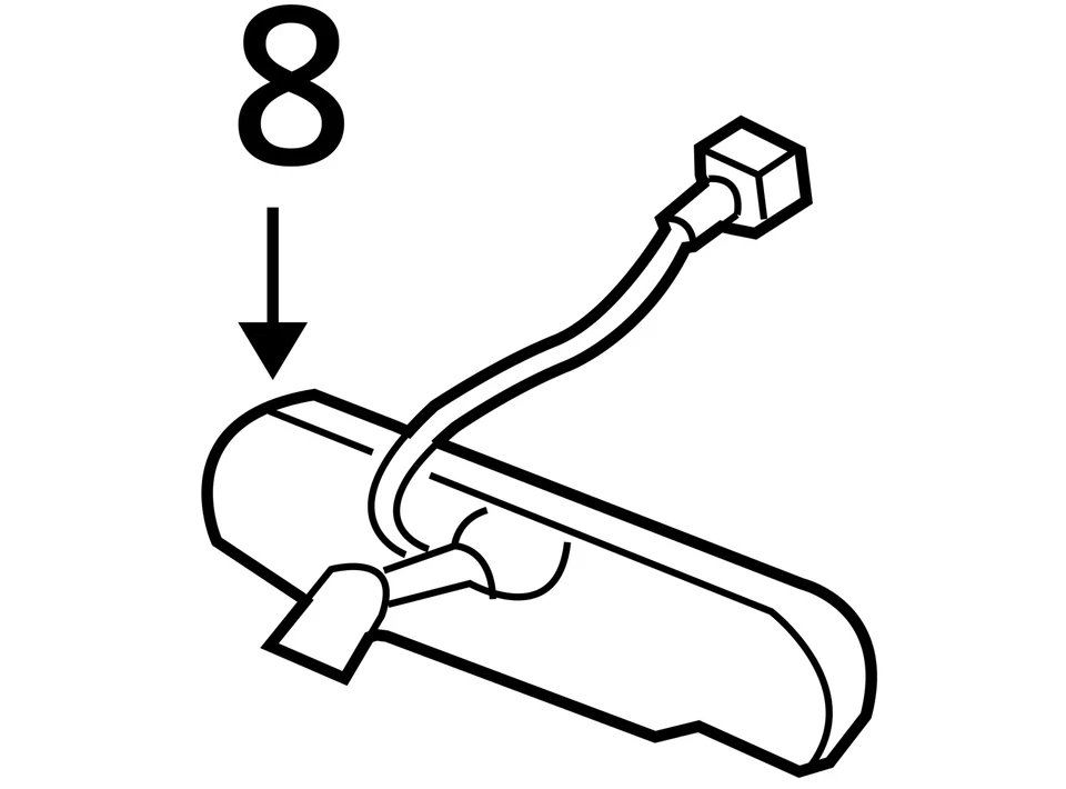 Espejo retrovisor interior Honda Pilot 2003-2008 OEM QC864 Foto 4 de 4