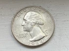 1964-D 90% Silver Washington Quarter