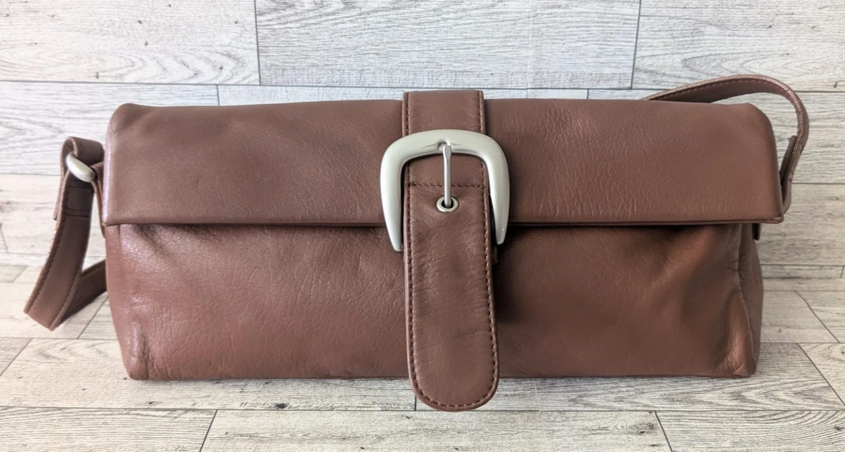 Vintage ILI New York Toronto Brown Leather Backpack Slouchy‎ 90s Boho Bag Backpack – ili New York main image 3