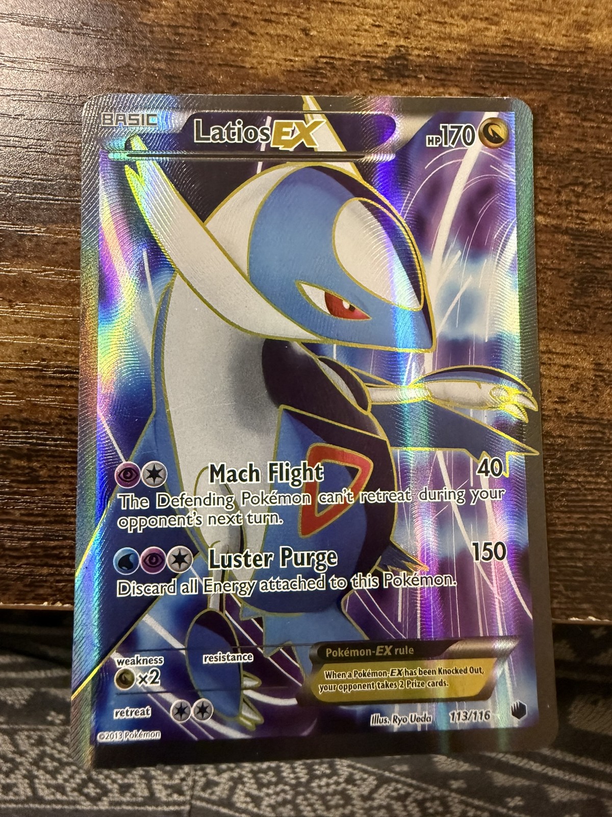 Pokémon TCG: Latios Ex Ultra Rare 113/116 Plasma Freeze  MP-LP