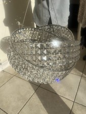 NEXT VENETIAN CHANDELIER 5 LED 12 VOLT CEILING LIGHT 42“ WX17”DX10”H VGC