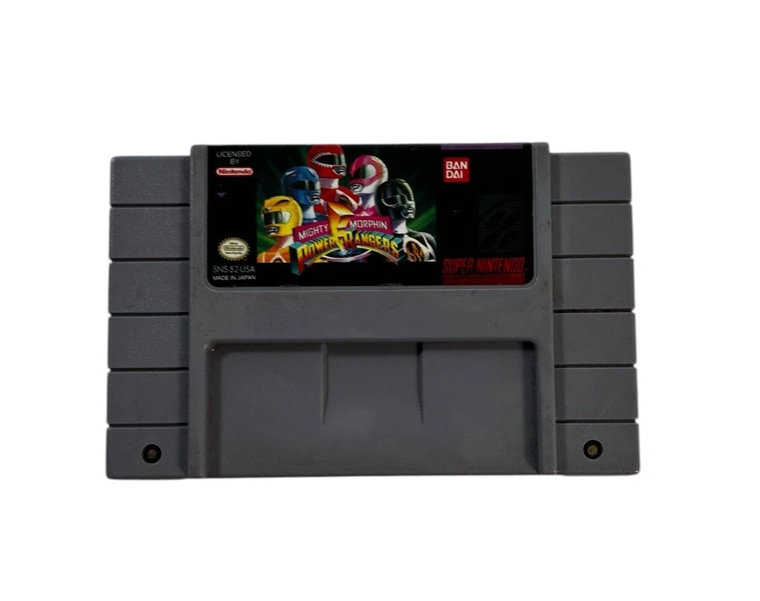 Mighty Morphin Power Rangers Nintendo SNES Video Games for sale | eBay