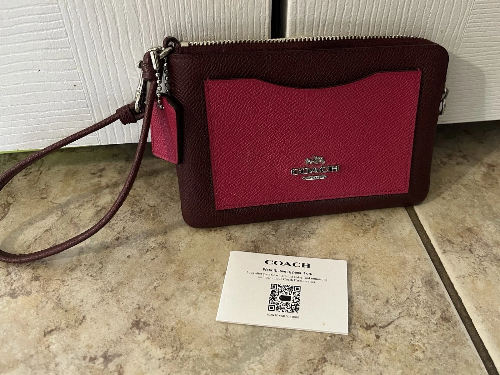 COACH Braccialetto Piccolo F57928 Blocco Colore Fucsia Multi