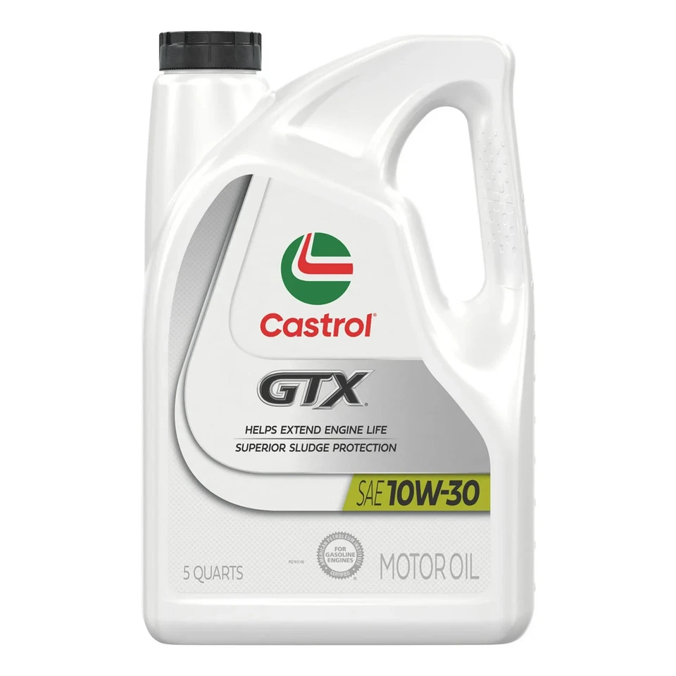 (2 pack) Castrol GTX 10W-30 Conventional Motor Oil, 5 Quarts - Image 2 of 4