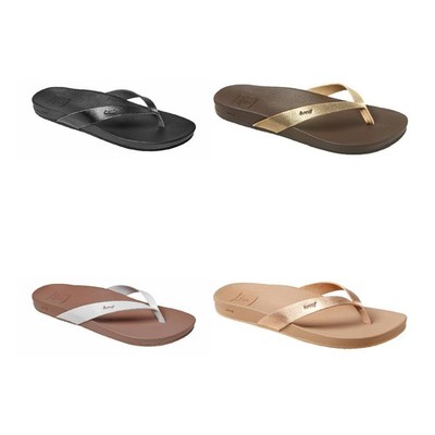 Reef Cushion Bounce Court Damen Zehentrenner |Zehengreifer | Flip Flops | Leder