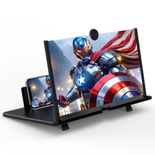 18" Screen Magnifier for Mobile Phone,3D HD Cell Phone Magnifying Projector S...