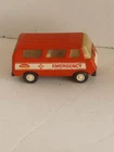 Vintage Tonka Mini Emergency Van Ambulance Vehicle Car Orange
