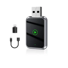 Wireless USB CarPlay Adapter Dongle - For iPhone & Android Auto, Plug & Play