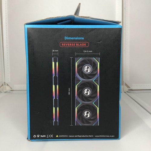 Lian Li UNI Fan SL LCD Wireless 120 Triple Pack Reverse Blade - Picture 6 of 14
