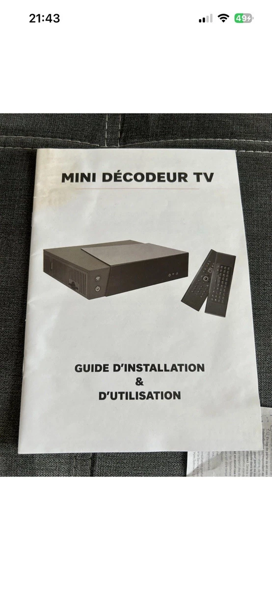 DÉCODEUR TV HD 4K SFR Plus STB7 + Disque dur EUR 45,00 - PicClick FR