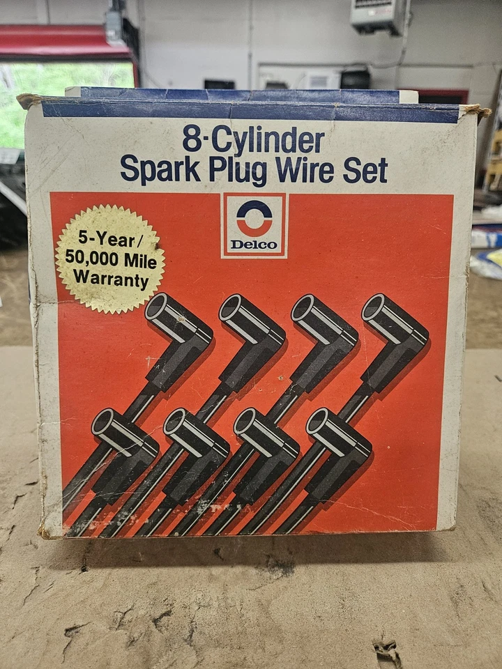 NEW NOS SET OF AC DELCO GM PACKARD 8MM IGNITION WIRE SET, OPEN BOX MIXED SET GM - Image 2 of 4