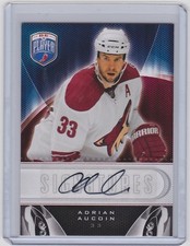 2009-10 UPPER DECK BE A PLAYER ADRIAN AUCOIN UD AUTO BAP SIGNATURE COYOTES