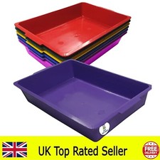 CAT LITTER TRAY SMALL / MINI SIZE KITTEN TOILET TRAY PLASTIC STRONG 36CM